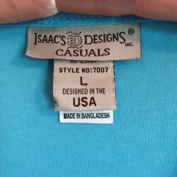 Pretty V neck turquoise three quarter length sleeve tee, excellent condition! - Picture 2 of 16